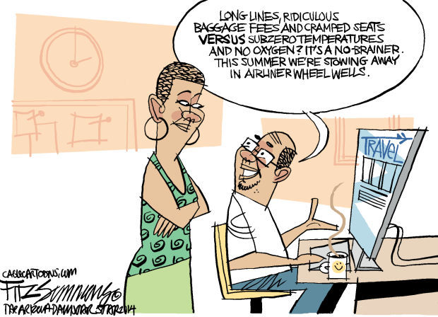 Daily Fitz Cartoon: Vacation plans
